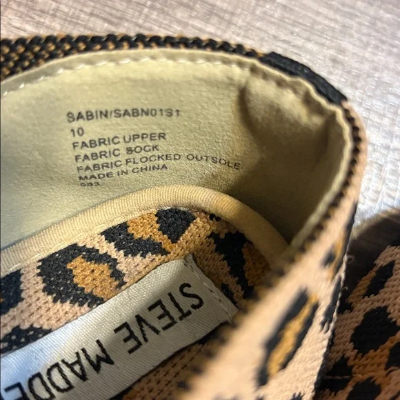 Steve Madden Tan and Black Leopard Flats - Picture 3 of 4